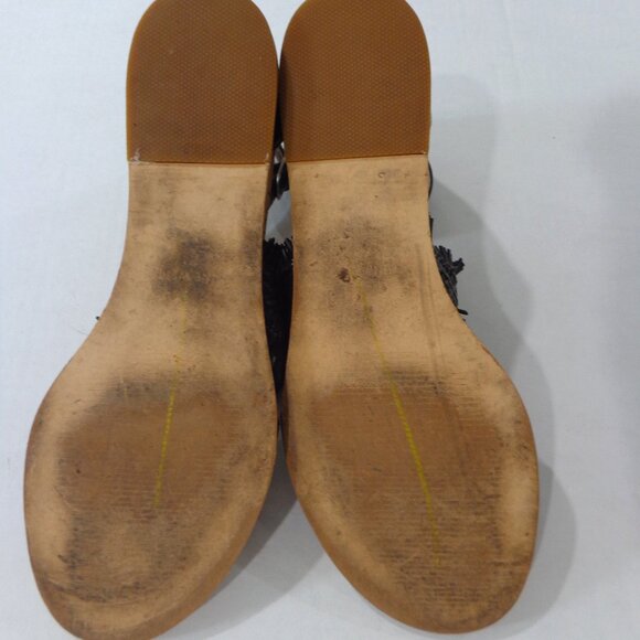 Nine West Women's Vernell Flat Sandals Black‎ Ankle Strap Size 7M - Picture 7 of 7